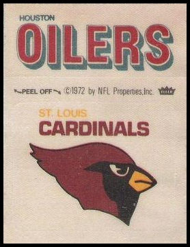 St. Louis Cardinals Logo Houston Oilers Name